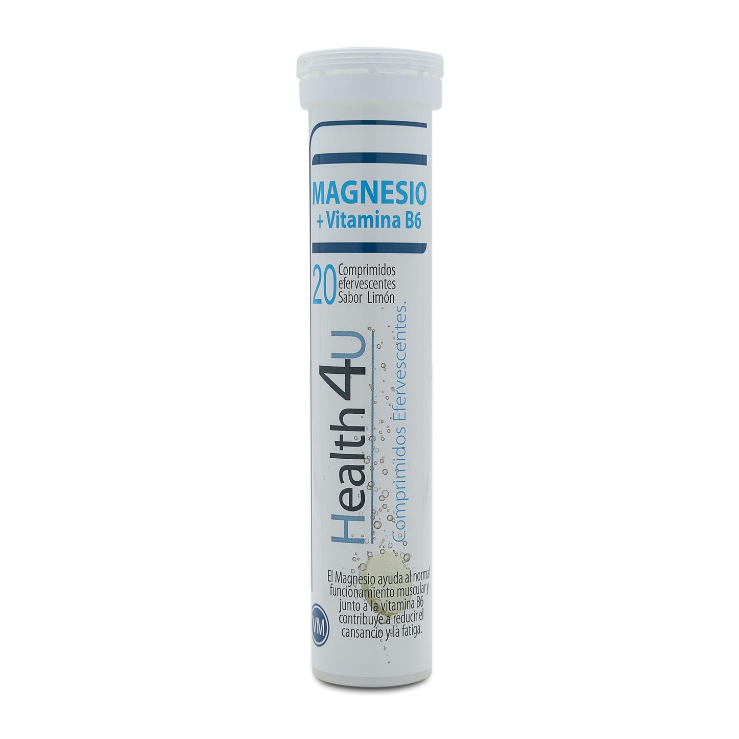 H4U Magnesio + Vitamina B6 + Vitamina B2 20 comprimidos efervescentes sabor naranja limón