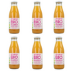Pack 6x Zumo de Manzana con Mango natural 100% exprimido Ecológico Ékolo 750 ml