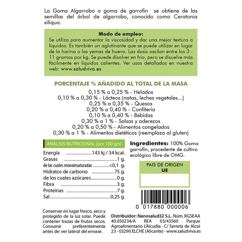 Goma garrofín Salud Viva 60 g