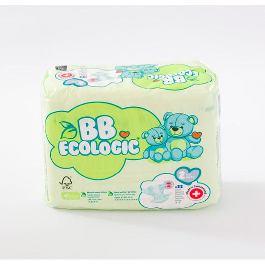 Pañales ecológicos BBECOLOGIC Talla 2 Mini 32uds