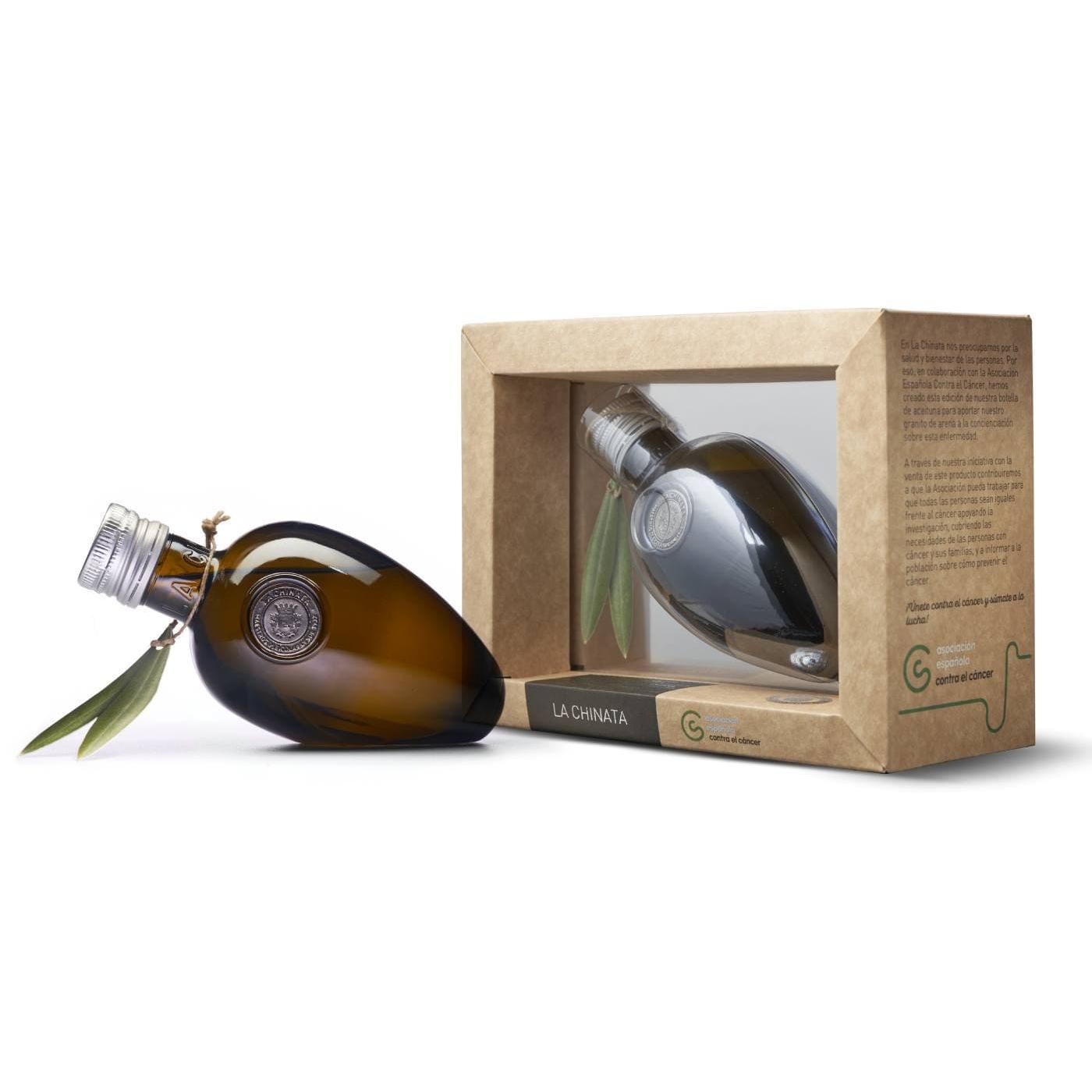 AOVE Botella de Vidrio Aceituna Solidaria La Chinata 250ml