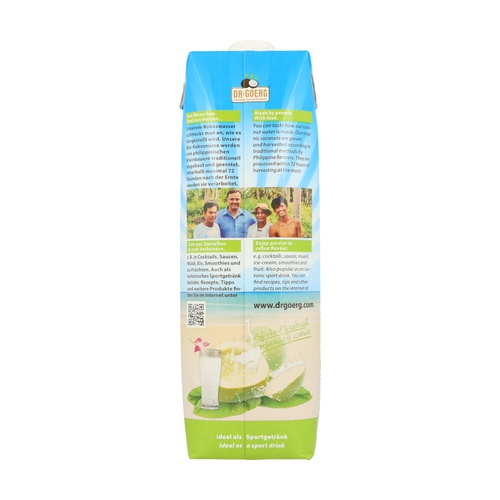 Agua de coco Bio Dr. Goerg  1 L