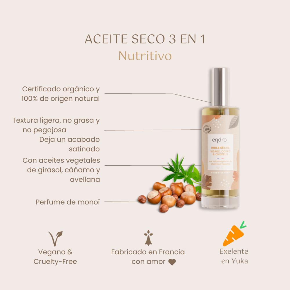 Aceite seco 3 en 1  Endro-100 ml
