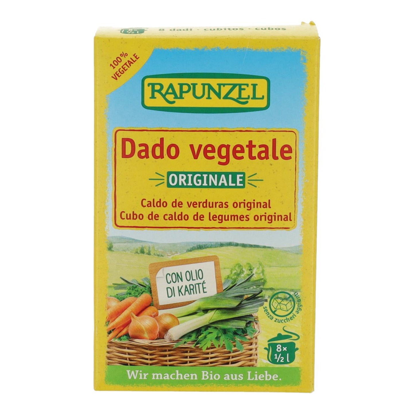 Caldo de Verduras en cubitos BIO Rapunzel 84 g
