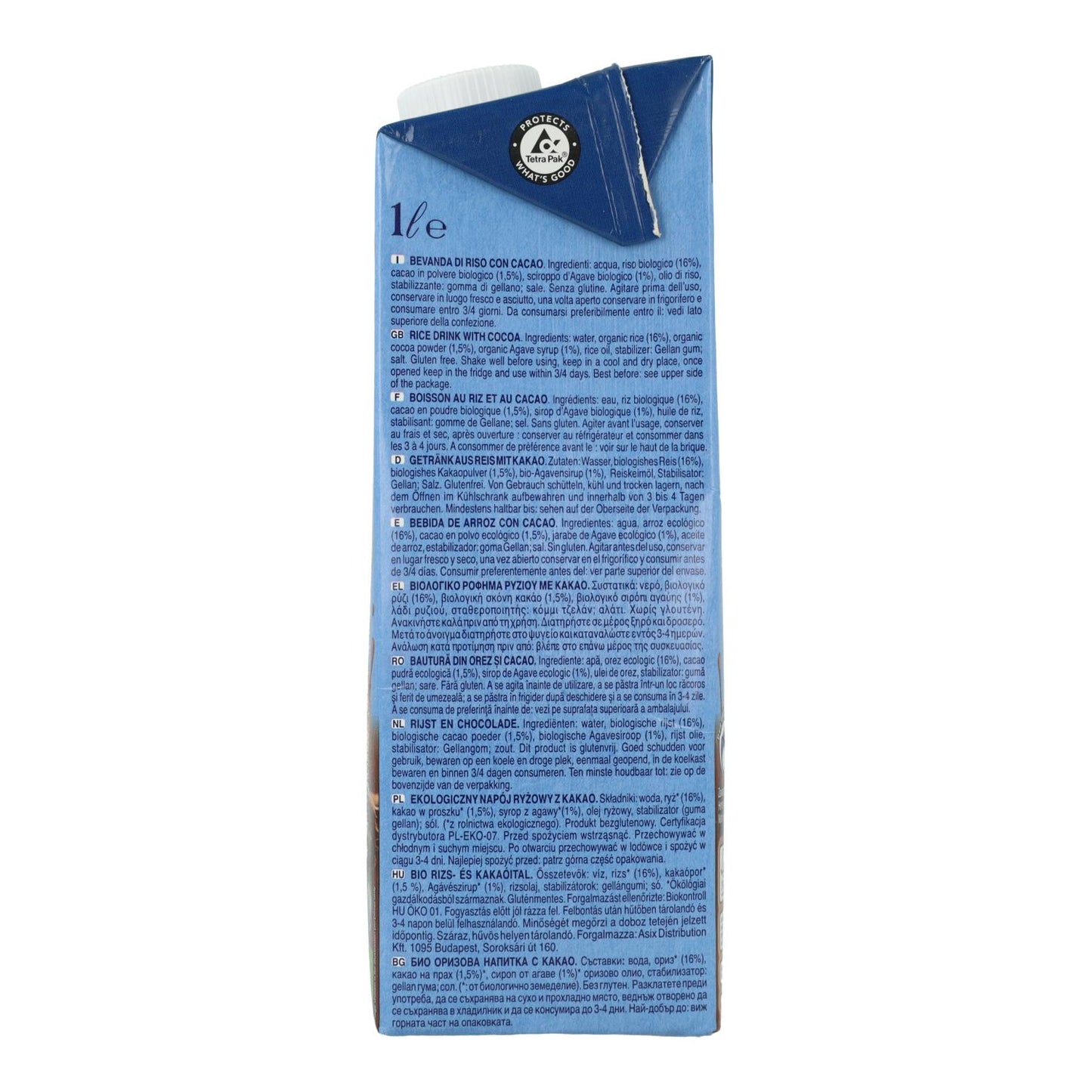 Bebida Bio Arroz y Chocolate Scotti 1 L