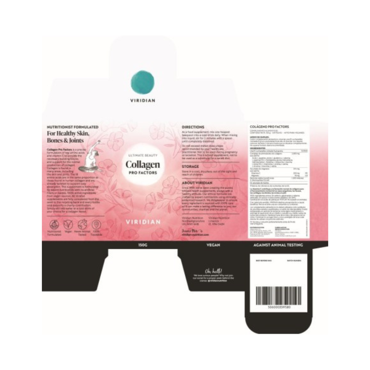 Colágeno Profactors Viridian 150 g