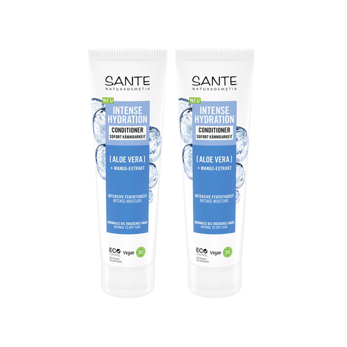 Pack 2x Acondicionador hidratación intensa aloe Sante 150 ml