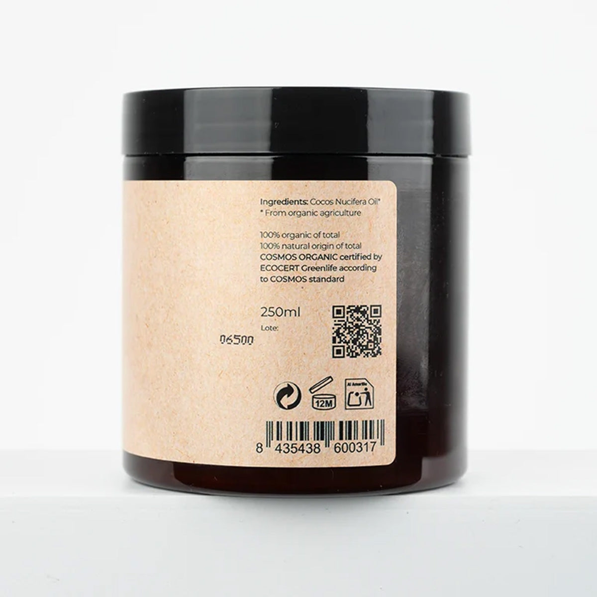 Aceite de coco BIO 100% puro Arganour 250ml