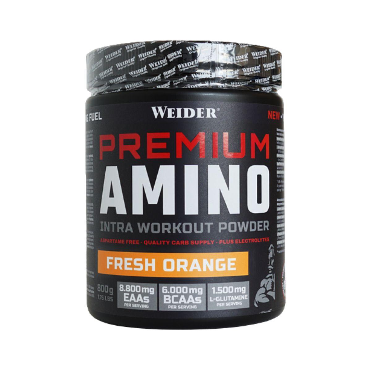 Premium Amino Intra Wokout - Naranja, 800g. Weider
