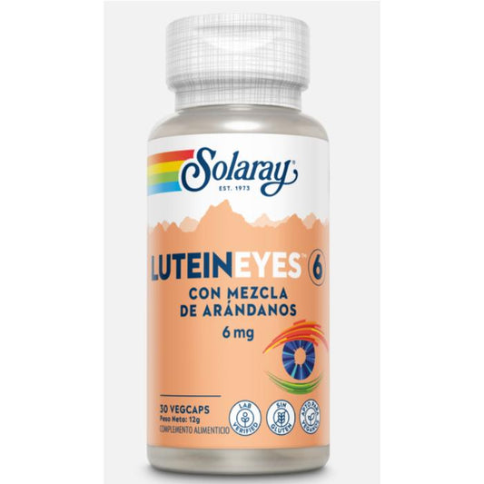 Lutein Eyes 6 mg Solaray 30 cápsulas
