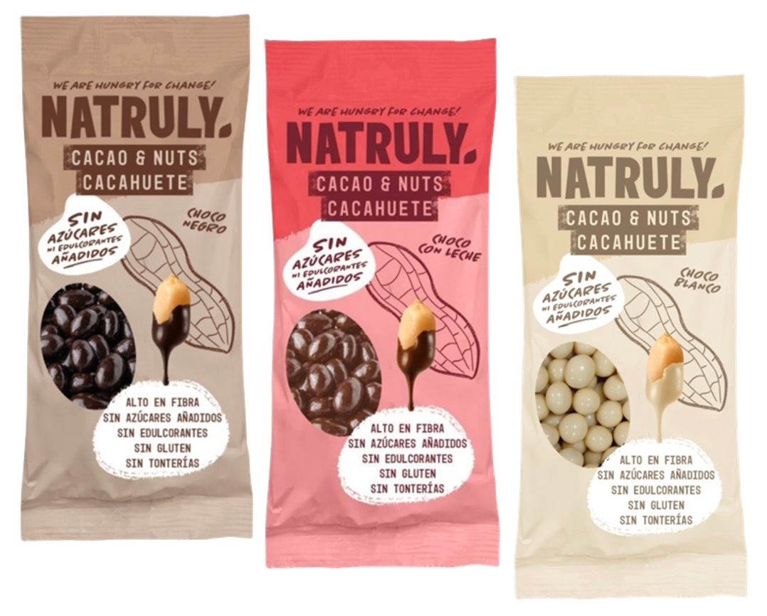 Cacao&Nuts Chocolate con leche Natruly 50g