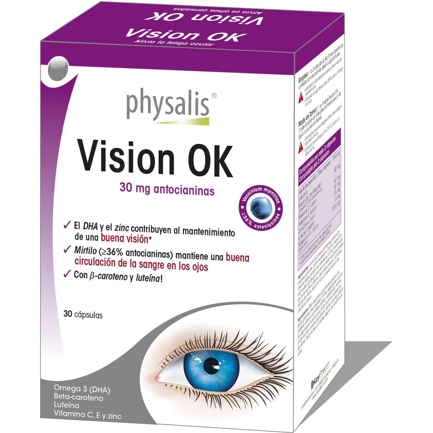 Vision Ok 30 Cápsulas Physalis