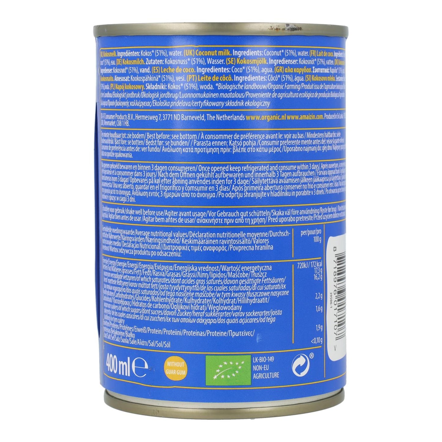 Leche de coco BIO Amaizin 200ml