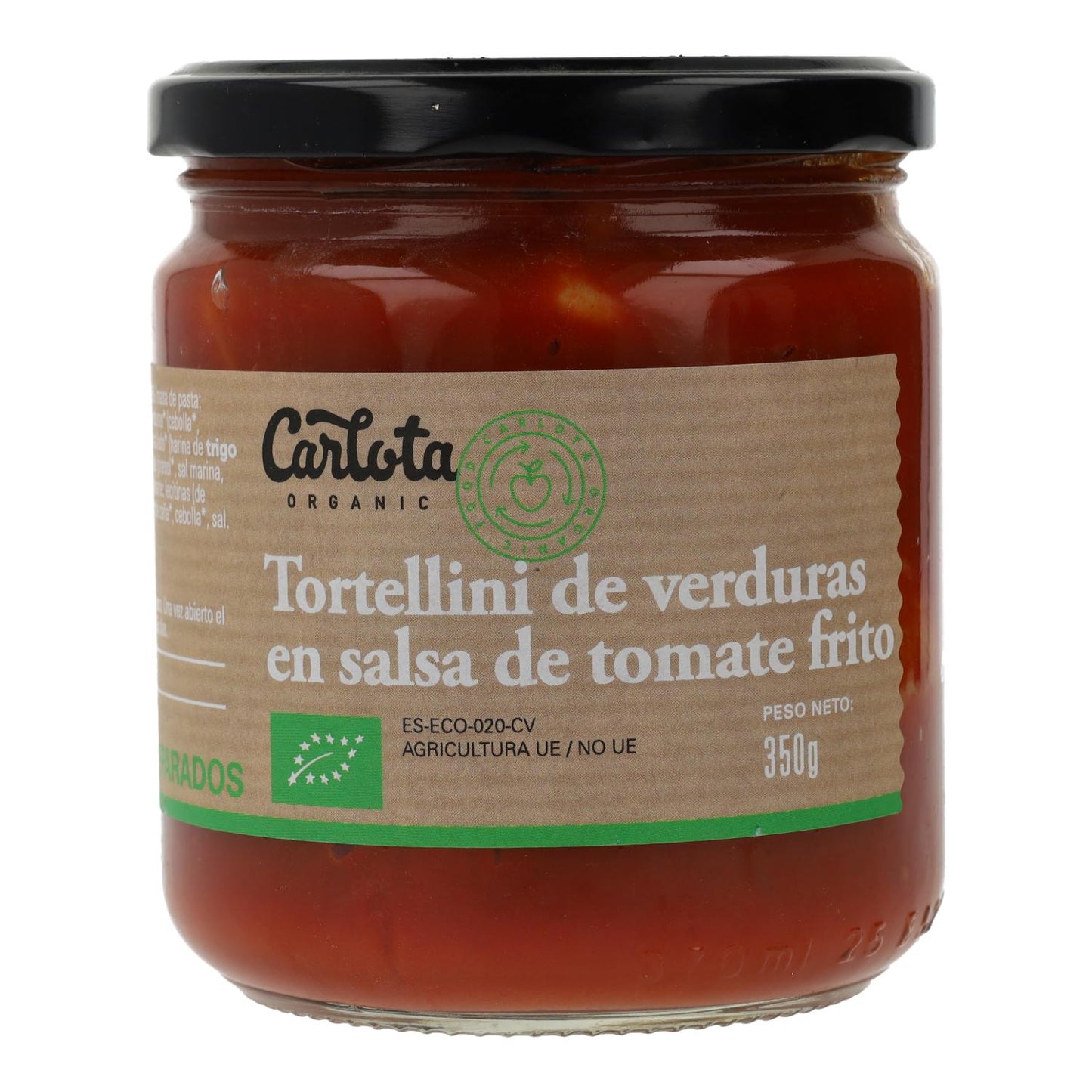 Tortellini Verduras Salsa Tomate 350 Gr Eco
