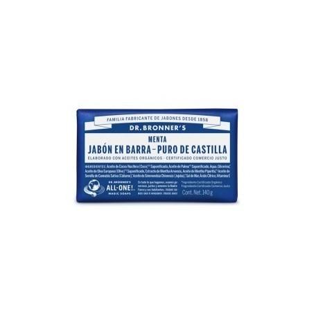 Jabón en pastilla Menta Dr. Bronners 140 g