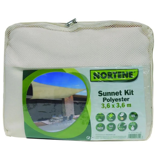 Kit SunNet Malla Sombreadora Impermeable Beige