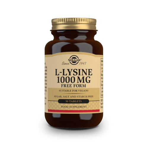 L-Lisina, comprimidos de 1000mg   50 capsulas