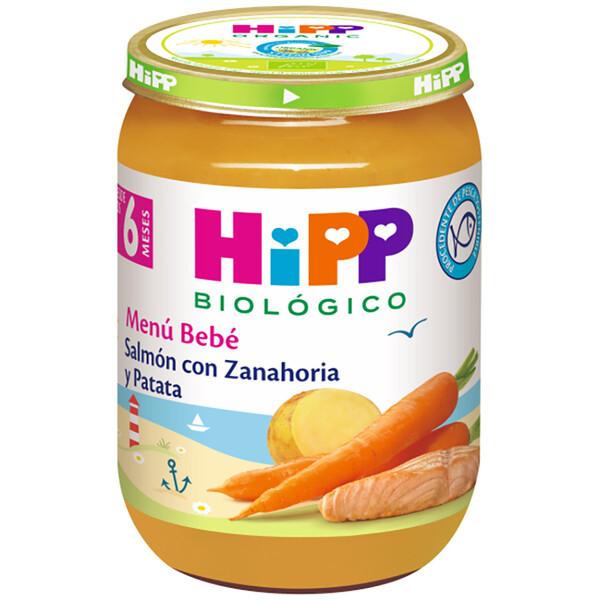 Pack x 3 Tarrito de salmón con zanahoria y patata bio +6 meses + HiPP 190 g