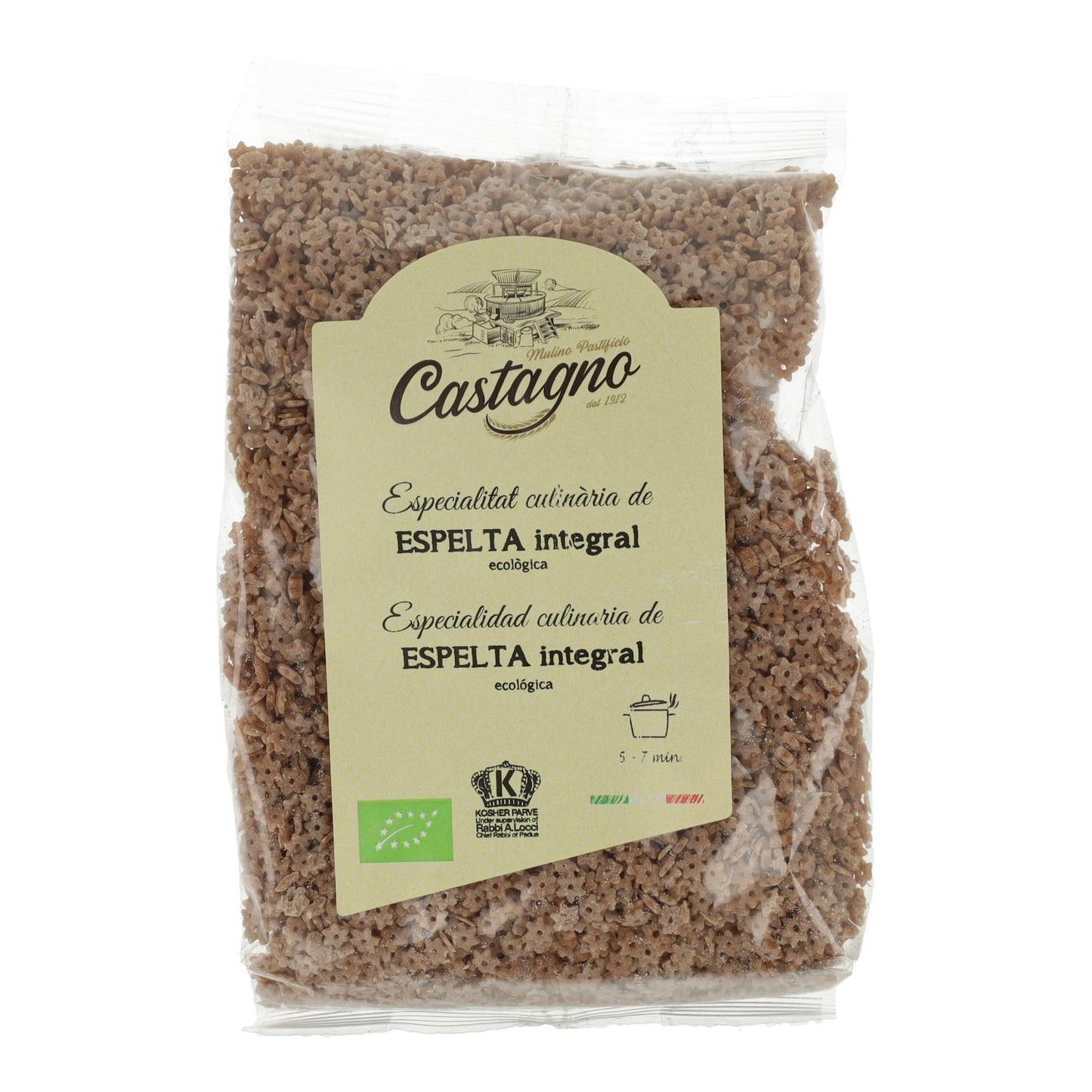 Estrellitas Espelta Integral DICOCCUM ECO Castagno 500 g