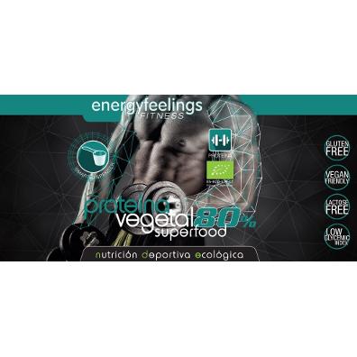 Pack 2x Energy Feelings Proteína Vegana ECO 80% Neutro, 1.5 kg