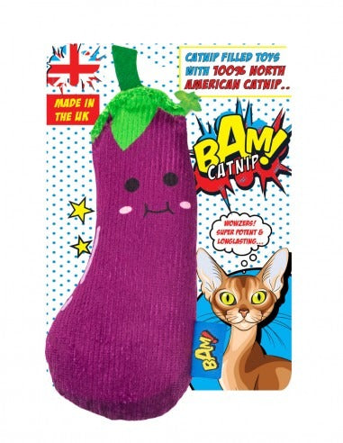 Juguete para gatos Genie Aubergine con catnip BAM!