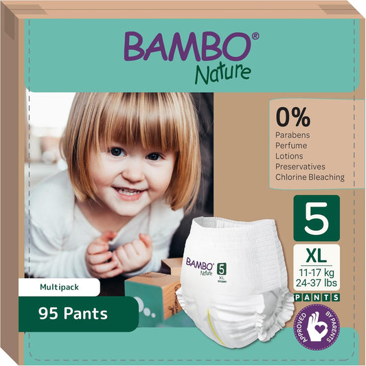 Pack ahorro Pants de entrenamiento Bambo Nature Talla 5 (12 a 18kg) 95 Uds