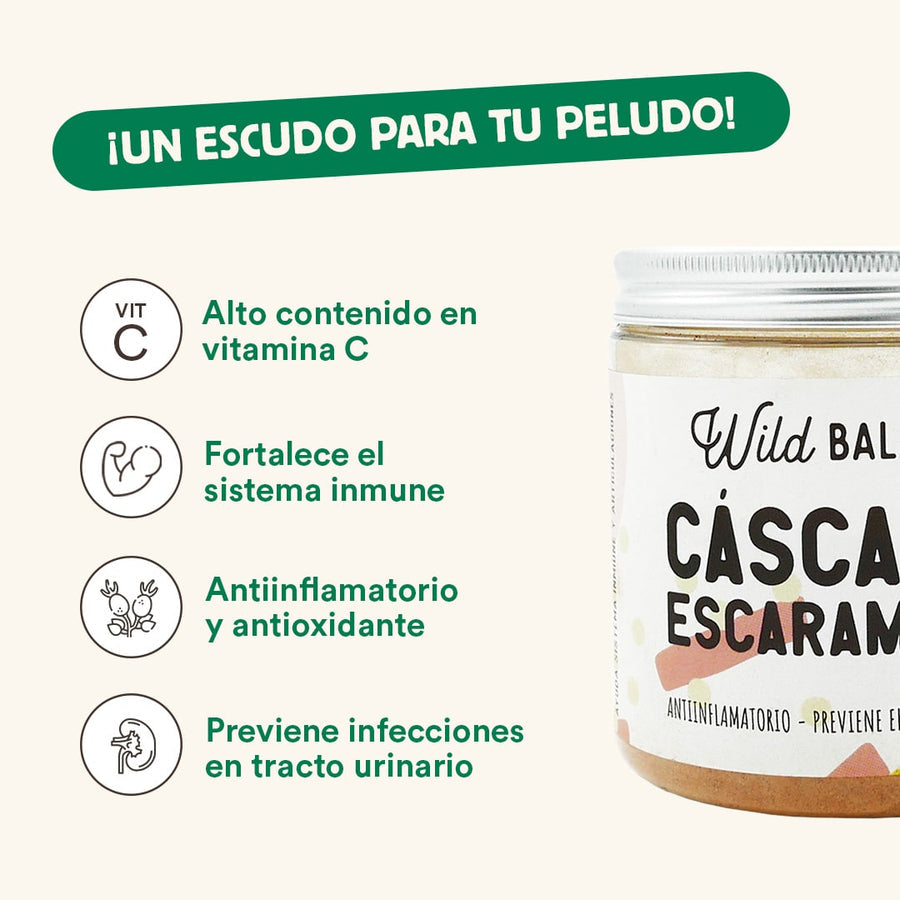 Cáscara de Escaramujo Suplemento para mascotas Wild Balance 100 g