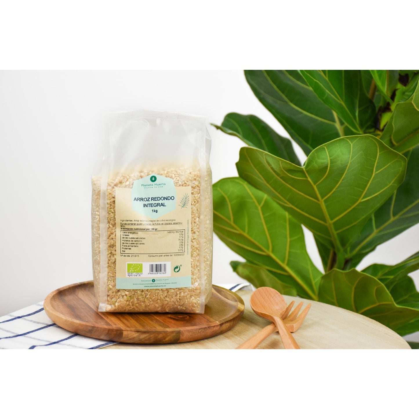 Arroz redondo integral ECO Planeta Huerto 1 kg