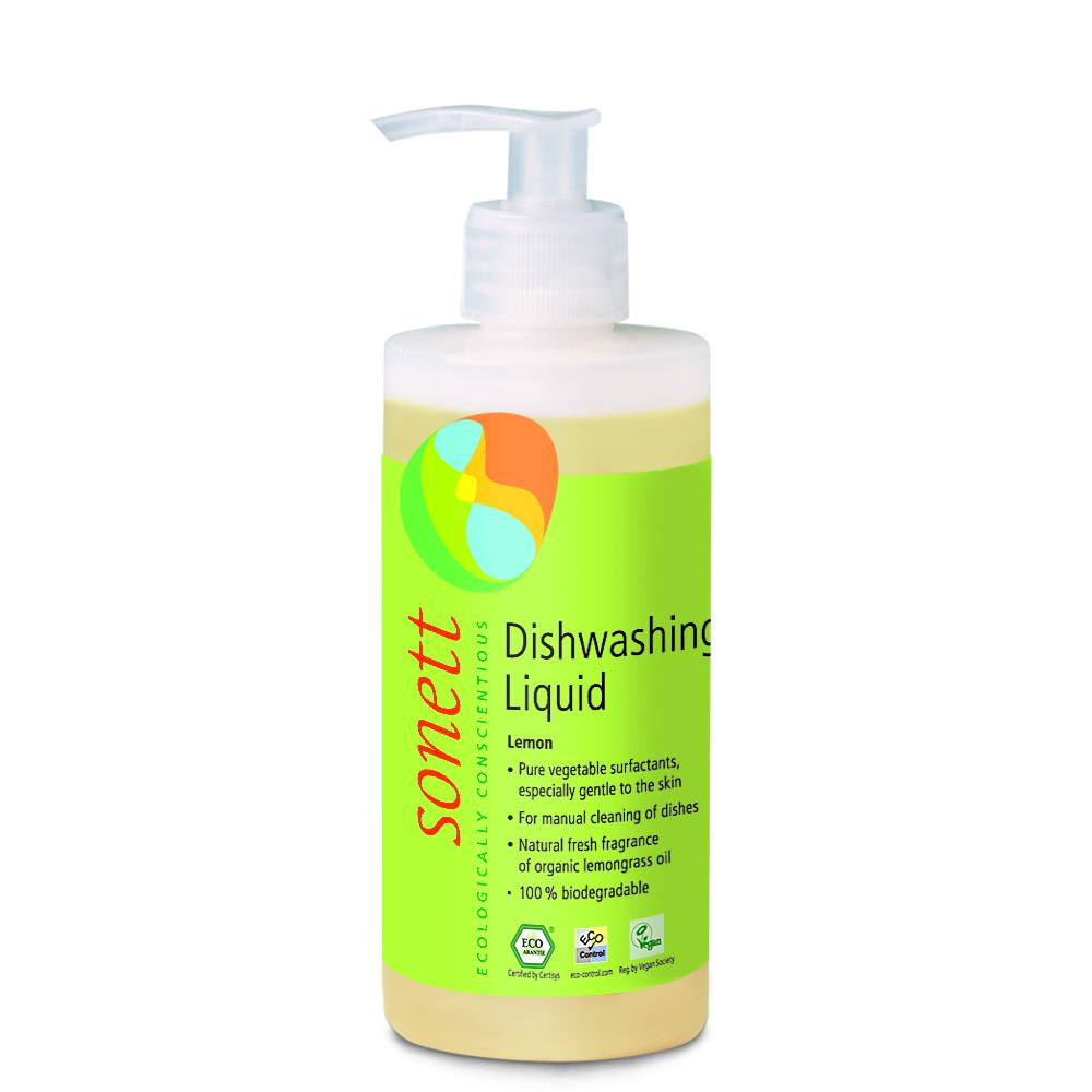 Lavavajillas limón líquido a mano dispensador Sonett 300 ml