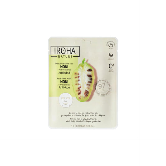 Mascarilla Facial Tisú AntiAge con Noni Iroha Nature 20 ml