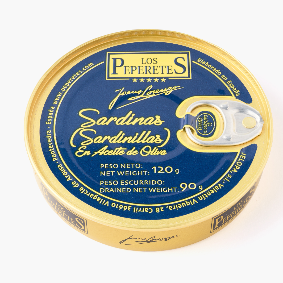 Sardinillas en Aceite de Oliva Los Peperetes 120 g