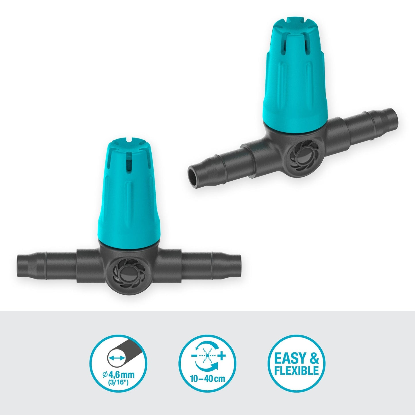 Gotero inundador regulable en linea Microdripsystem Gardena