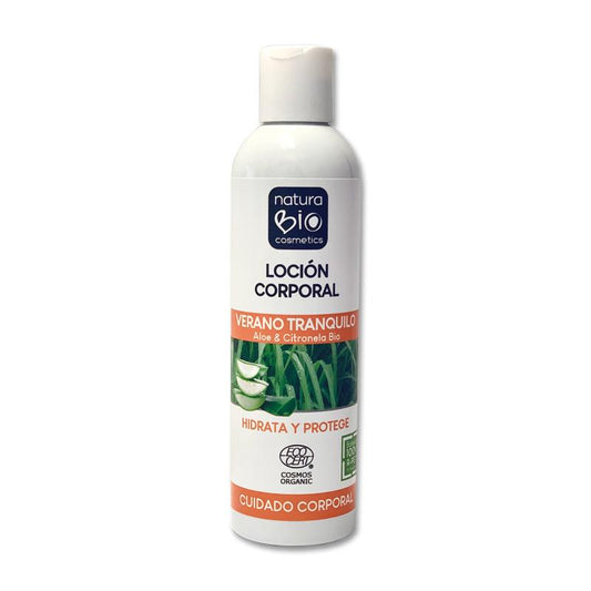 Loción corporal antimosquitos verano tranquilo Naturabio 250 ml