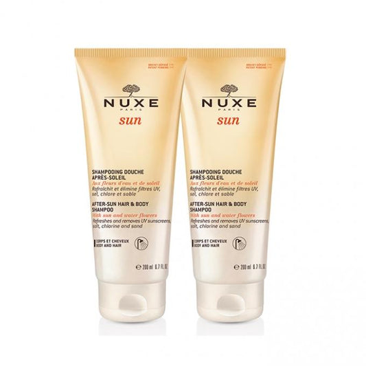 Champú de Ducha After Sun para Cuerpo y Cabello NUXE Sun DUPLO 2x200ml Nuxe 2 x 200ml