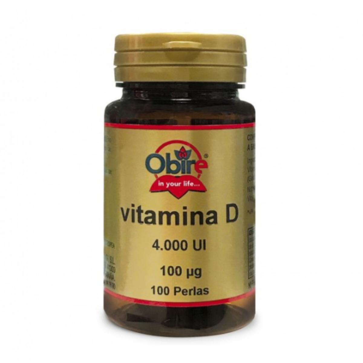 Vitamina D3 100 mcg 4000UI 100 Perlas