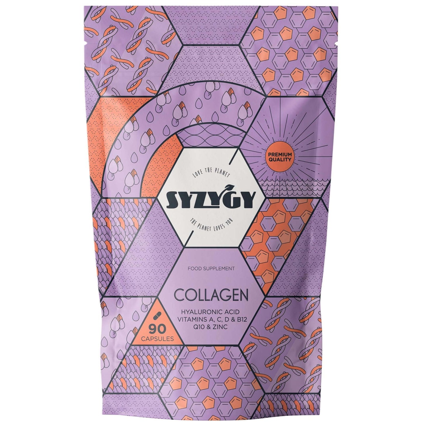 Colágeno con Ácido Hialurónico | 750mg   Aldous  SYZYGY FOOD 90 Cápsulas