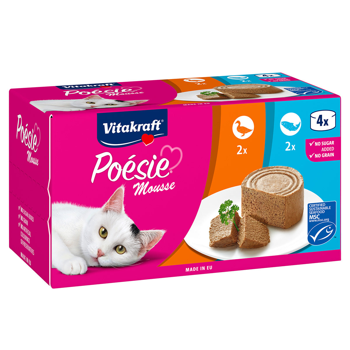 Latita Poésie® mousse multipack 2 latitas salmón & 2 latitas pato