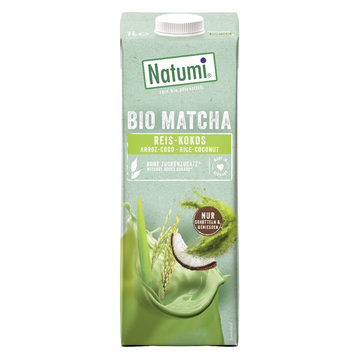 Bebida de Arroz con Matcha y Coco BIO Natumi 1 L