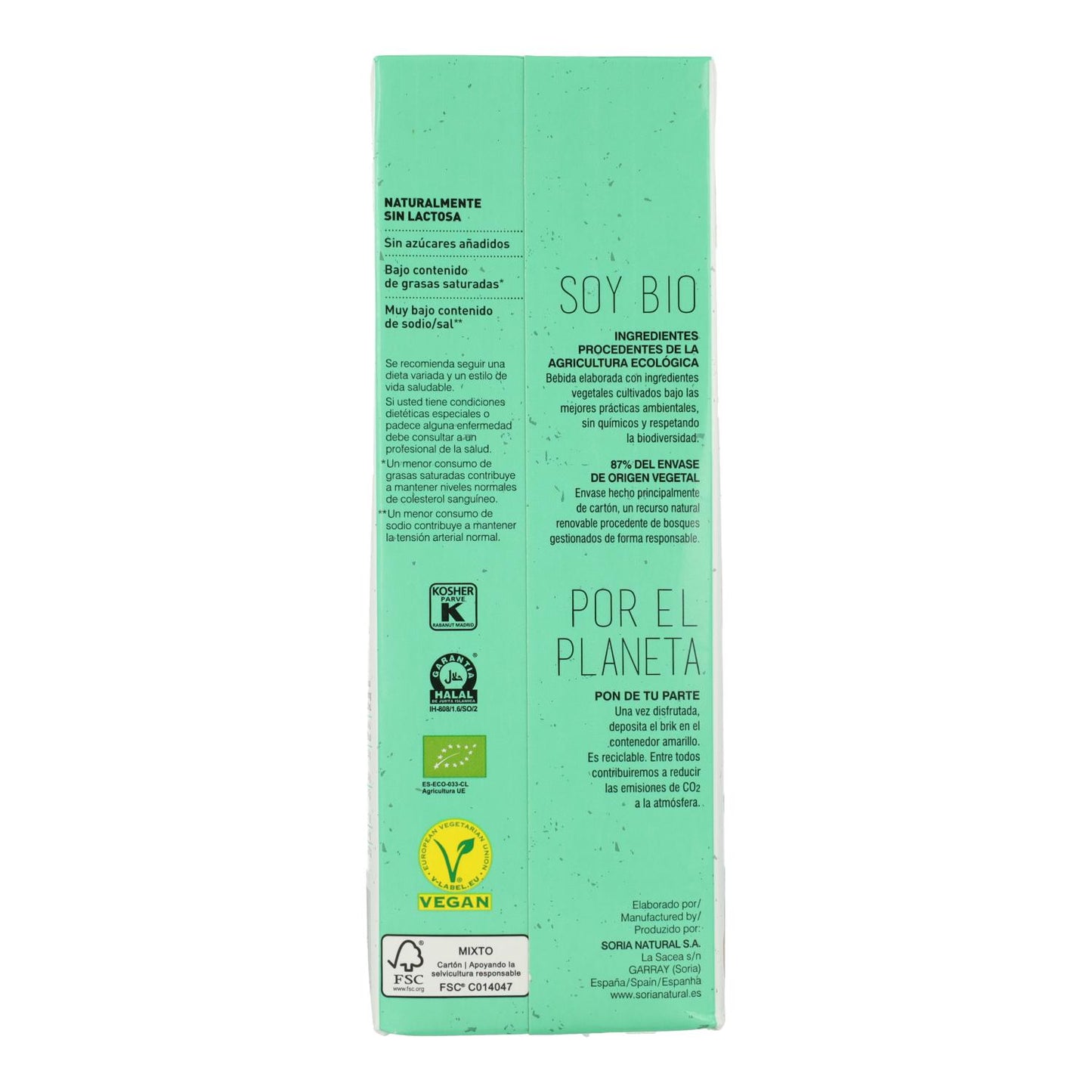 Bebida de Avena Soria Natural 1 L