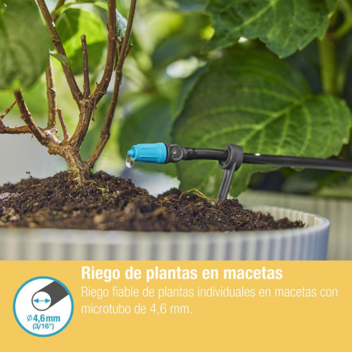 Cabezal de goteo de línea final ajustable 0–15 l/h x15 Microdripsystem Gardena