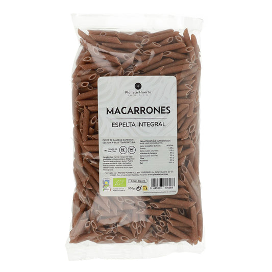 Macarrones de espelta integral ECO Planeta Huerto 500gr