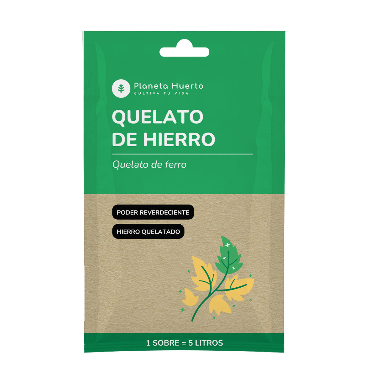 Quelato de Hierro Planeta Huerto Sobre para 5 L