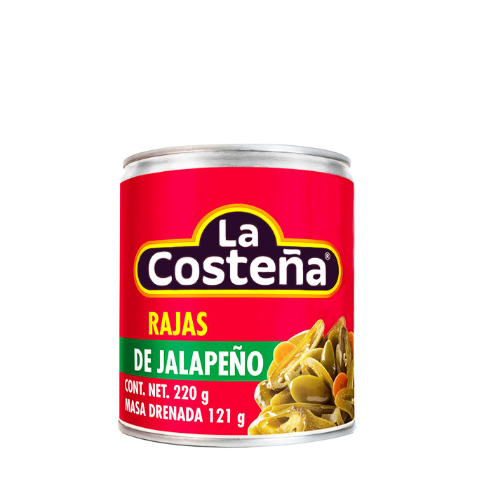 Rajas de Jalapeño La Costeña  220g