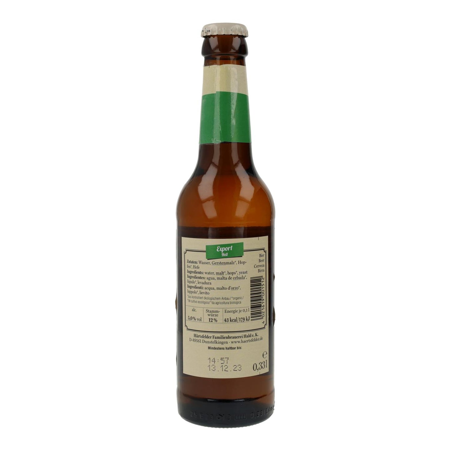 Cerveza Öko Krone export (5%) bio Härtsfelder 330ml