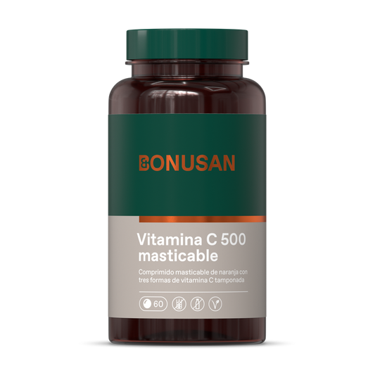 Vitamina C 500 masticable Bonusan 60 Tabletas