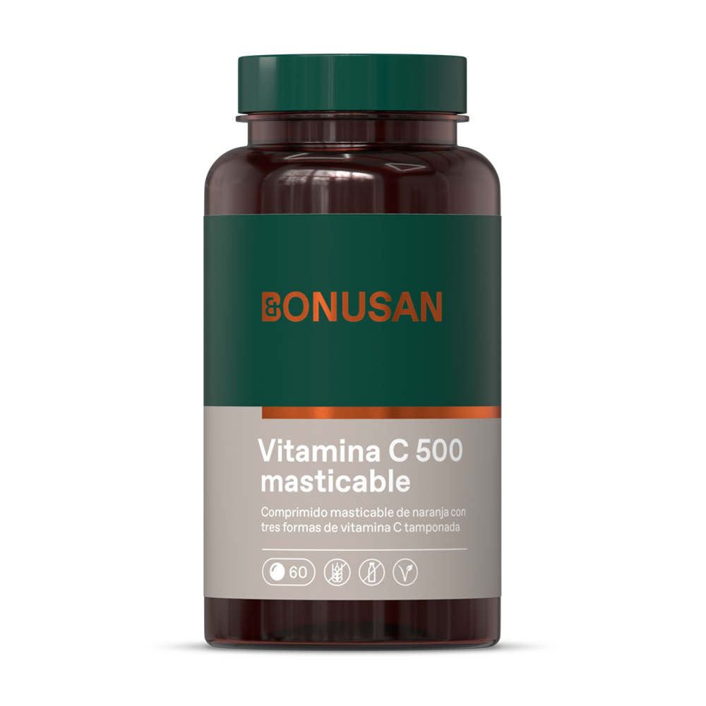 Vitamina C 500 masticable Bonusan 60 Tabletas