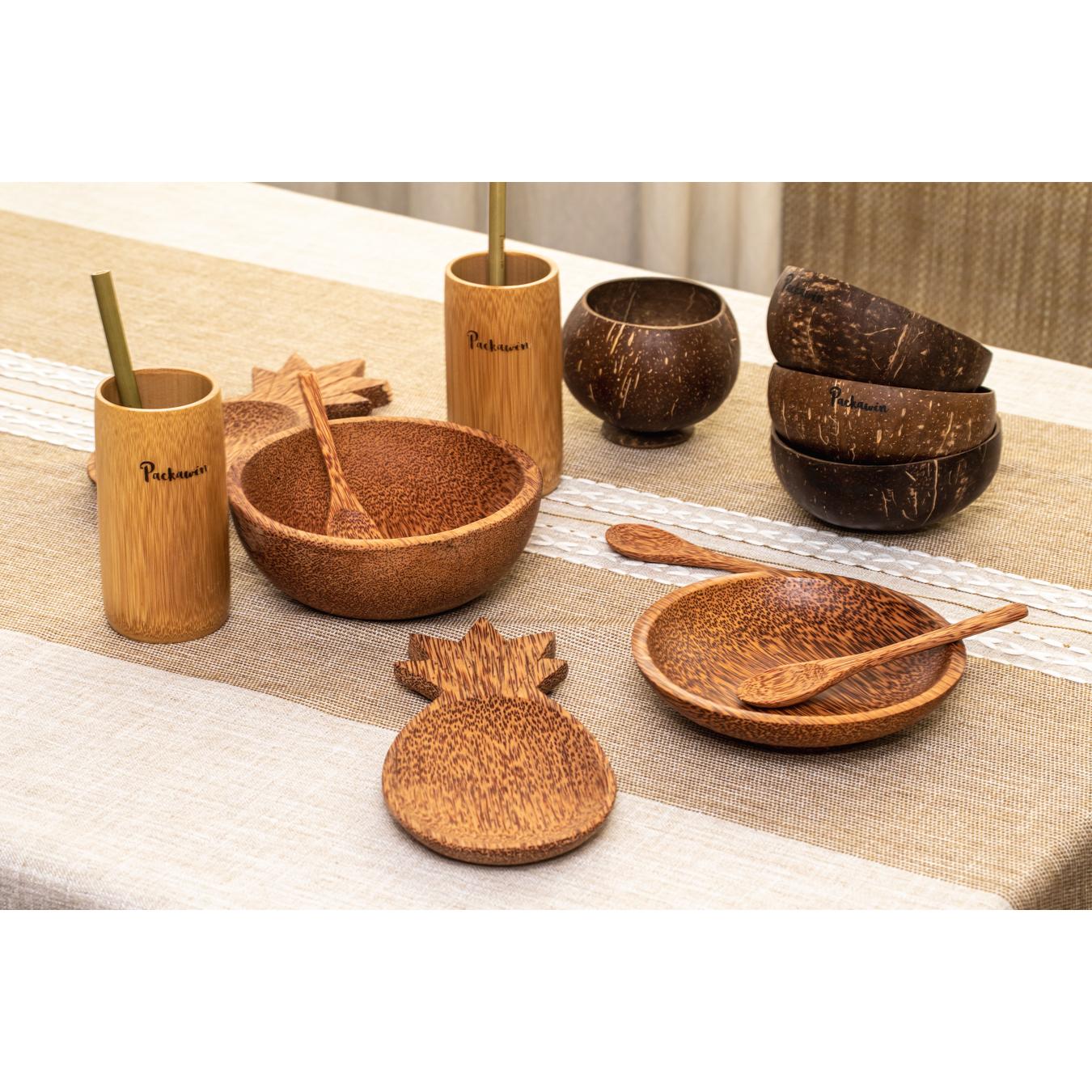 Ensaladerade madera de coco 100% ecológica 18 x 6 cm