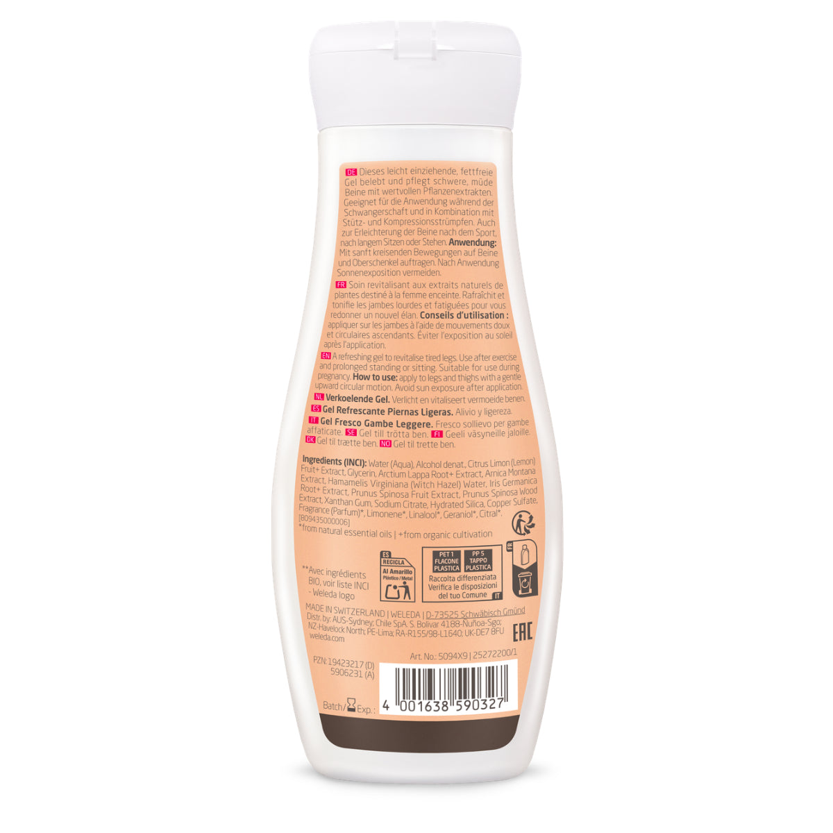 Gel Piernas Ligeras Weleda 200ml