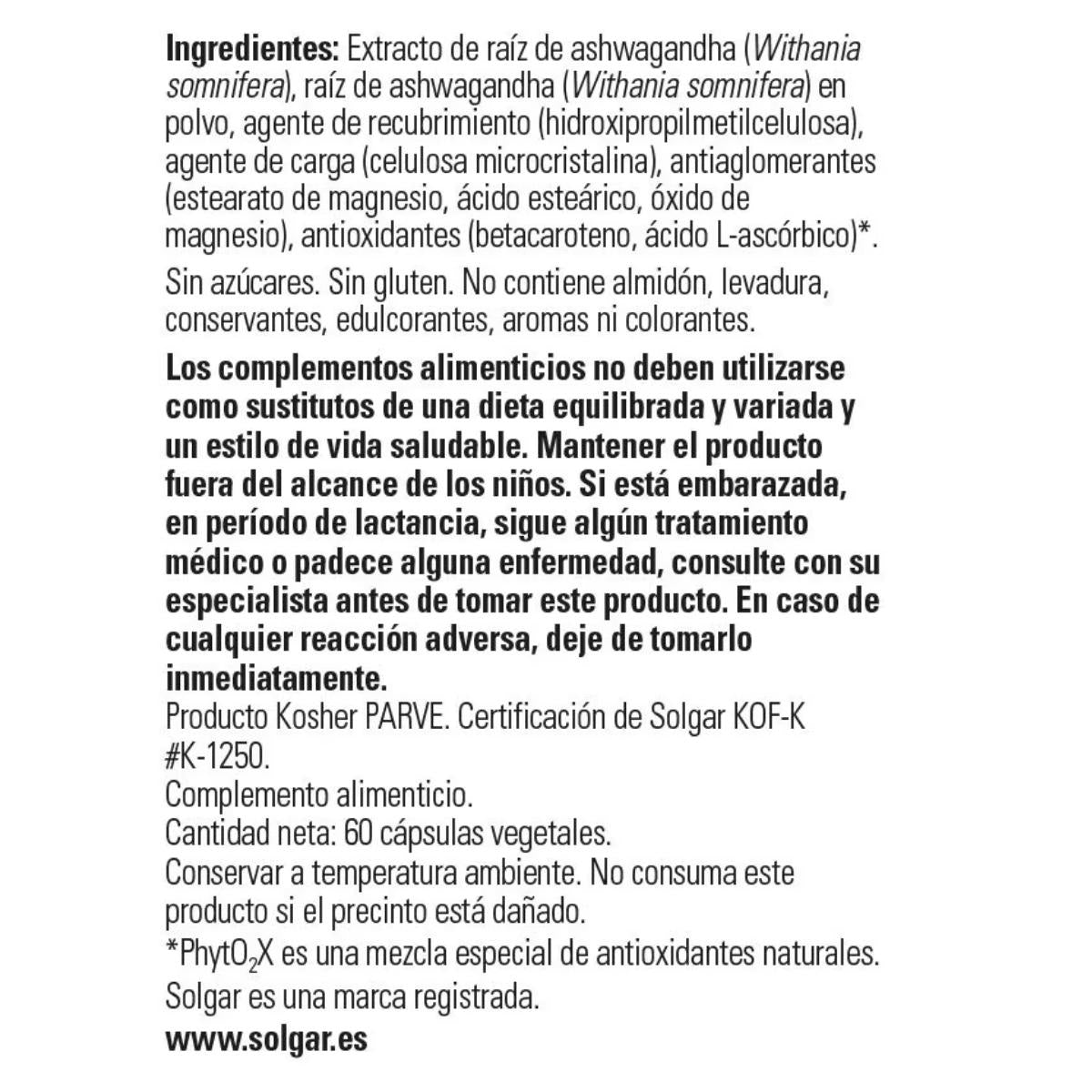 Pack 2 x Ashwagandha 60 cápsulas vegetales