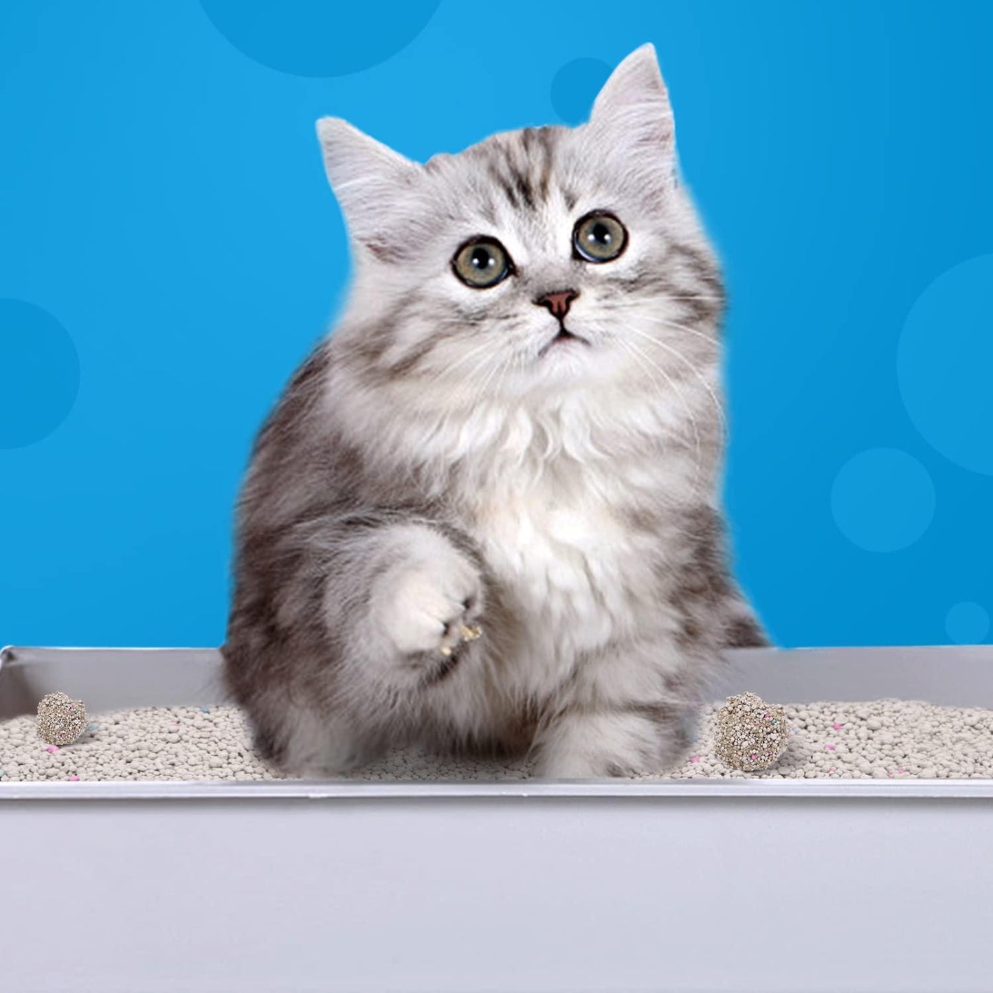 Arena aglomerante de bentonita para gatos sin olor Nobleza 6 L